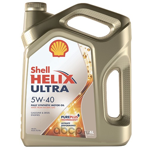 Масло мотор.  5W40 Shell Helix Ultra API SP/SN/CF ACEA A3/B4 пластик (4 л.) 1*4 шт.