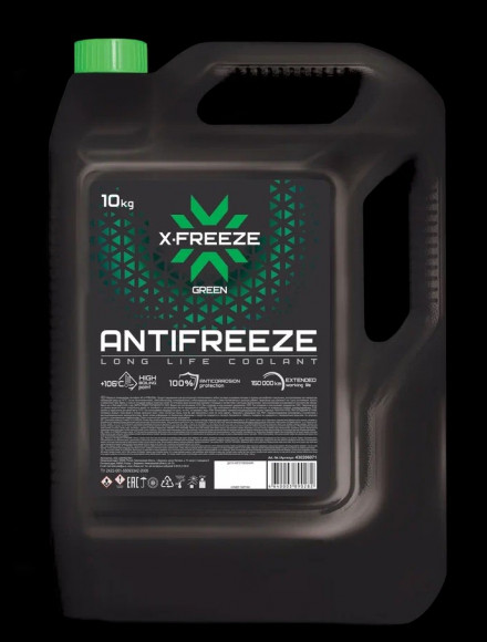 Антифриз X-FREEZE Green, G11 FELIX в п/э кан.10кг (2шт) Антифриз X-FREEZE Green, G11 FELIX в п/э кан.10кг (2шт)