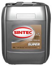 Масло мотор. SINTEC SUPER SAE 10W40 API SG/CD 20л Масло мотор. SINTEC SUPER SAE 10W40 API SG/CD 20л
