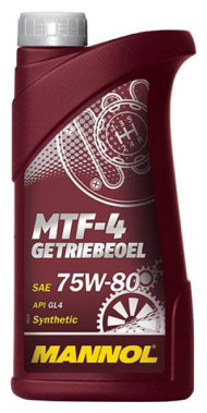 Масло трансм. 75W80 MANNOL MTF-4 GL-4 (1л.) 1*20шт. Масло трансм. 75W80 MANNOL MTF-4 GL-4 (1л.) 1*20шт.