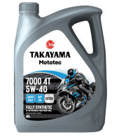Масло мотор. 4T 5W-40 TAKAYAMA Mototec 7000 SN JASO MA-2 4л (1*4шт) Масло мотор. 4T 5W-40 TAKAYAMA Mototec 7000 SN JASO MA-2 4л (1*4шт)