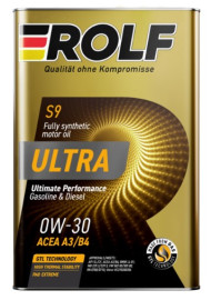 Масло мотор. ROLF ULTRA 0W30 ACEA A3/B4 API SL/CF 1л (1*12шт) Масло мотор. ROLF ULTRA 0W30 ACEA A3/B4 API SL/CF 1л (1*12шт)