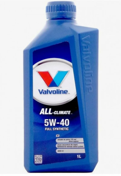 Масло мотор.  5W40 Valvoline ALL CLIMATE C3 (1 л.) пластик 1*12 шт. Масло мотор.  5W40 Valvoline ALL CLIMATE C3 (1 л.) пластик 1*12 шт.
