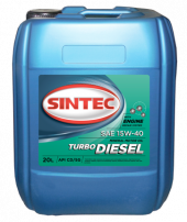 Масло мотор. SINTEC TURBO DIESEL SAE 15W40 API CD 20л Масло мотор. SINTEC TURBO DIESEL SAE 15W40 API CD 20л