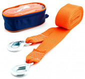 Буксировочный трос ОБЪЕМНЫЙ ТОП АВТО 15 т 2 крюка, 5 метров, сумка Буксировочный трос ОБЪЕМНЫЙ ТОП АВТО 15 т 2 крюка, 5 метров, сумка