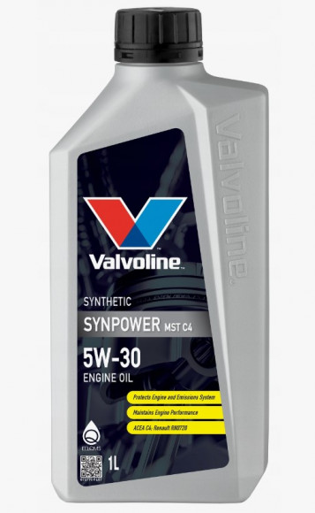 Масло мотор.  5W30 Valvoline SYNPOWER MST C4 (1 л.) пластик 1*12 шт. Масло мотор.  5W30 Valvoline SYNPOWER MST C4 (1 л.) пластик 1*12 шт.