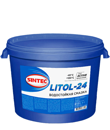 Смазка Литол-24 Sintec ГОСТ (пласт.тара) (9,5кг) (1*1шт)