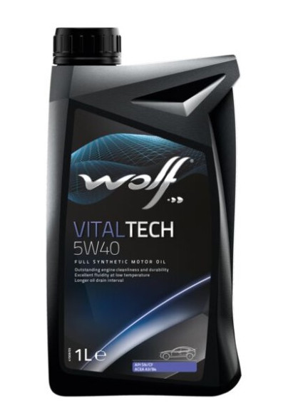 Масло мотор. 5W40 WOLF VITALTECH SN/CF A3/B4 (1 л.) пластик Масло мотор. 5W40 WOLF VITALTECH SN/CF A3/B4 (1 л.) пластик