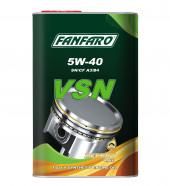 Масло мотор. синтет. Fanfaro Premium Ester-containing Engine Oil VSN SAE 5W40 API SN/SM/CF 4л 1*4шт