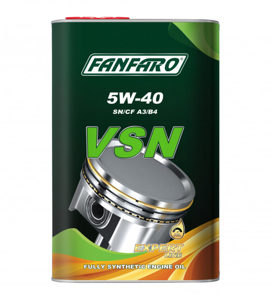 Масло мотор. синтет. Fanfaro Premium Ester-containing Engine Oil VSN SAE 5W40 API SN/SM/CF 4л 1*4шт