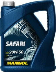 Масло мотор. 20W50 MANNOL 7404 Safari APISN/CH-4  (5л.) 1*4шт.