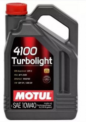 Масло мотор. 10W40 MOTUL 4100 TURBOLIGHT SN A3/B4 пластик (5 л.) 1*4 шт. Масло мотор. 10W40 MOTUL 4100 TURBOLIGHT SN A3/B4 пластик (5 л.) 1*4 шт.