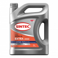 Масло мотор. SINTEC EXTRA LIFE 2000 SAE 20W50 API SJ/CF 5л (1*4шт)