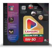 Масло мотор.  5W30 LEMARC QUALARD 9 NFC 4л + 1л промо Масло мотор.  5W30 LEMARC QUALARD 9 NFC 4л + 1л промо