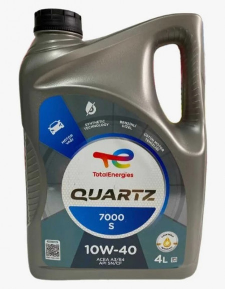 Масло мотор. 10W40 TOTAL QUARTZ 7000 S SN/CF A3/B4 пластик (4 л.) 1*3 шт (Турция) Масло мотор. 10W40 TOTAL QUARTZ 7000 S SN/CF A3/B4 пластик (4 л.) 1*3 шт (Турция)