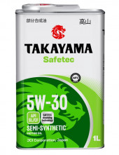 Масло мотор.  5W30 TAKAYAMA  Safetec SL/CF  1л (1*12шт) Масло мотор.  5W30 TAKAYAMA  Safetec SL/CF  1л (1*12шт)