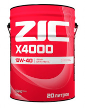 Масло мотор. 10W40 ZIC X4000 CI-4 металл 20 л.