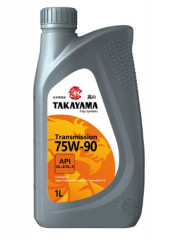 Масло трансм. 75W90 TAKAYAMA Transmission GL-4/GL-5  (1л) 1*12шт Масло трансм. 75W90 TAKAYAMA Transmission GL-4/GL-5  (1л) 1*12шт