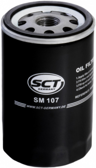 Фильтр масляный SCT SM 107-AUDI A80/A100/VW G2/G3/PASSAT -97/T4