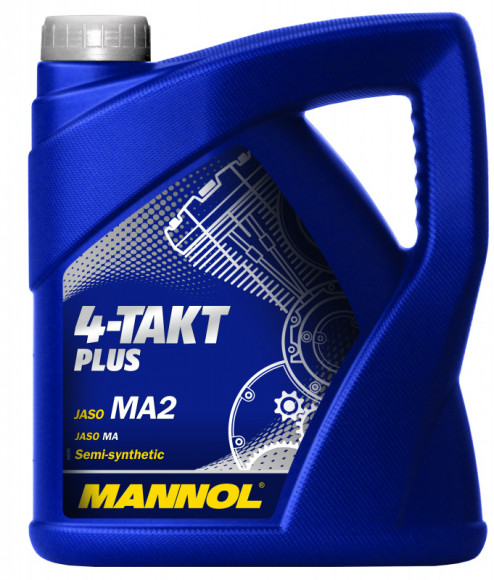 Масло мотор. 10w40 MANNOL полусинт. 4-Takt Plus  (4л.) 1*4шт.