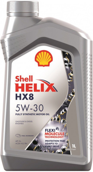 Масло мотор.  5W30 Shell Helix HX8 API SN/CF ACEA A3/B4 пластик (1 л.) 1*12 шт.