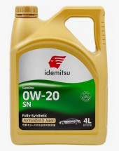 Масло мотор.  0W20 IDEMITSU SN пластик (4 л.) 1*6 шт. (Тайланд)