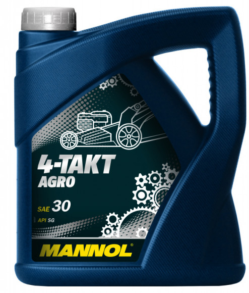 Масло мотор. 4-Takt MANNOL  для сельхоз.техники  AGRO SAE 30 (4л.) 1*4шт.