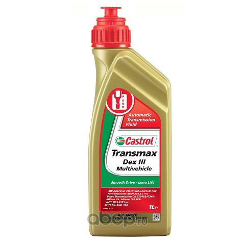 Масло трансм. Castrol Transmax Dex III Multivehicle  (1л) (TQ Dextron III)