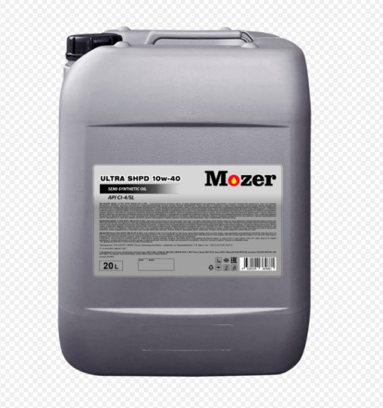Масло мотор. 10w40 MOZER Ultra SHPD CI-4/SL (полусинтетика) 20л Масло мотор. 10w40 MOZER Ultra SHPD CI-4/SL (полусинтетика) 20л