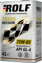 Масло трансм. ROLF Transmission SAE 75W85  API GL-4 (4л) 1*4шт Масло трансм. ROLF Transmission SAE 75W85  API GL-4 (4л) 1*4шт