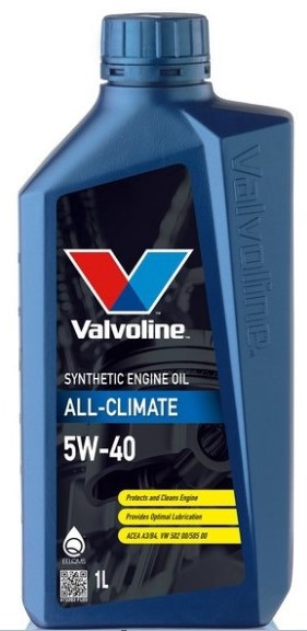 Масло мотор.  5W40 Valvoline ALL CLIMATE (1 л.) пластик 1*12 шт.