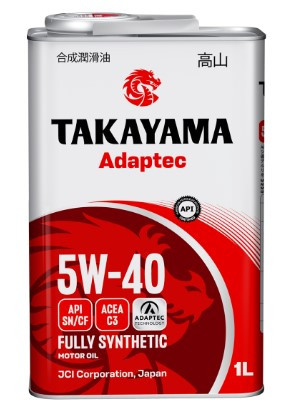 Масло моторное  5W40 TAKAYAMA  Adaptec C3 SN/CF  (1л) 1*12шт