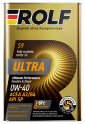 Масло мотор. ROLF ULTRA 0W40 ACEA A3/B4 API SP 4л (1*4шт) Масло мотор. ROLF ULTRA 0W40 ACEA A3/B4 API SP 4л (1*4шт)