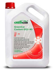Антифриз  GreenCar Coolant G12+ (красный) (5 кг) 1*4шт