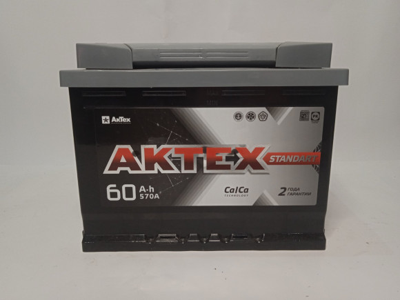 Аккумулятор 6 СТ-60 AKTEX STANDART ( п.т.570А) стандарт