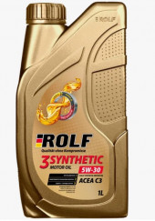 Масло мотор. ROLF 3-SYNTHETIC SAE 5W30 ACEA C3 ПЛАСТИК 1л (1*12шт) Масло мотор. ROLF 3-SYNTHETIC SAE 5W30 ACEA C3 ПЛАСТИК 1л (1*12шт)