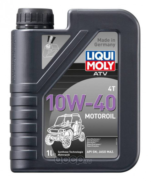 Масло мотор. Liqui Moly 10W40 ATV 4T Motoroil Offroad (для квадрациков) (1л.) 1*12 шт. (7540)