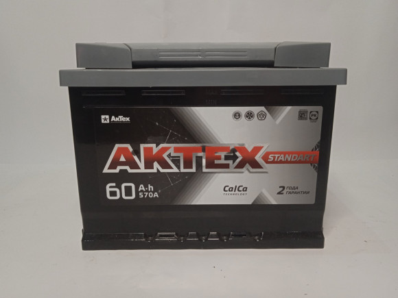 Аккумулятор 6 СТ-60 AKTEX STANDART ( п.т.570А) евро