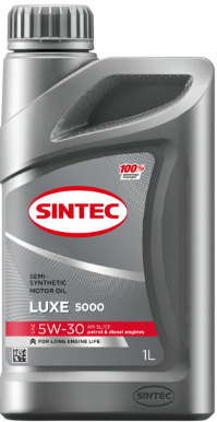 Масло мотор. SINTEC LUXE 5000 SAE 5W30 API SL/CF 1л (1*12шт)