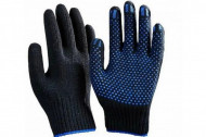 Перчатки трикотажные 10 класс (5-нитей) сырье с ПВХ (Черные) Перчатки трикотажные 10 класс (5-нитей) сырье с ПВХ (Черные)