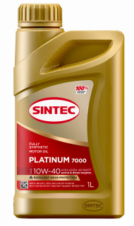 Масло мотор. SINTEC PLATINUM 7000 SAE 10W40 ACEA A3/B4 API SN/CF 1л (1*12шт) Масло мотор. SINTEC PLATINUM 7000 SAE 10W40 ACEA A3/B4 API SN/CF 1л (1*12шт)
