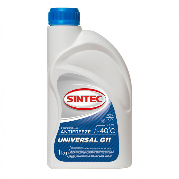 Антифриз A-75 Sintec UNIVERSAL G11 концентрат (синий)  (1 кг) 1*15шт