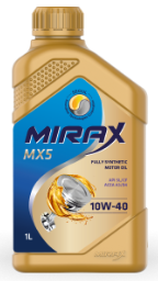 Масло моторное  MIRAX MX5 10W40 ACEA A3/B4 API SL/CF 1л (1*12шт)