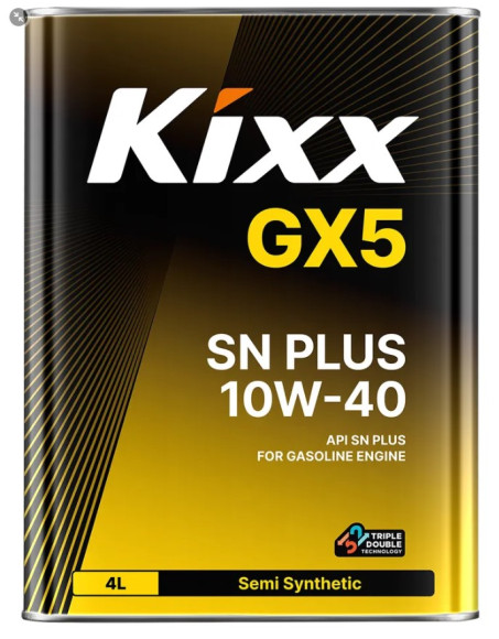 Масло мотор. 10W40 Kixx GX5 SN PLUS металл (4 л.) 1*4 шт.