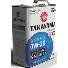 Масло моторное TAKAYAMA Zerotec SAE 0W20 ILSAC GF-6А API SР 4л (1*4шт)