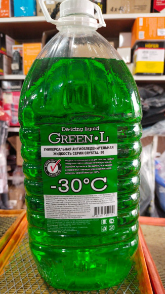 Жидкость универсальная антиобледенительная CRYSTAL G-S 25%  (-30С) 4.6л. ПЭТ ЗЕЛЕНАЯ