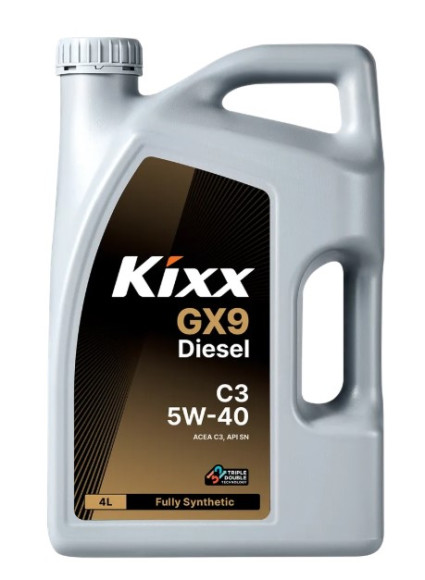 Масло мотор.  5W40 Kixx Diesel GX9 SN C3 пластик (4 л.) 1*4 шт.