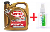Масло мотор. SINTEC PLATINUM SAE 5W30 API SN/CF (4л) АКЦИЯ антисептик в подарок 1*4шт Масло мотор. SINTEC PLATINUM SAE 5W30 API SN/CF (4л) АКЦИЯ антисептик в подарок 1*4шт