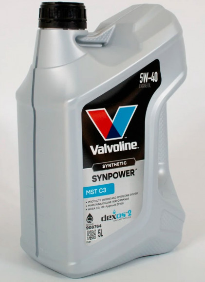 Масло мотор.  5W40 Valvoline SYNPOWER MST C3 SN/CF C3 пластик (5 л.) 1*4 шт.