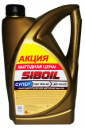 Масло мотор. SibOil Супер 15W40  4л (1*3шт)